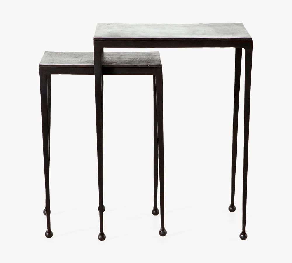 Marrow Metal Nesting End Tables | Pottery Barn (US)