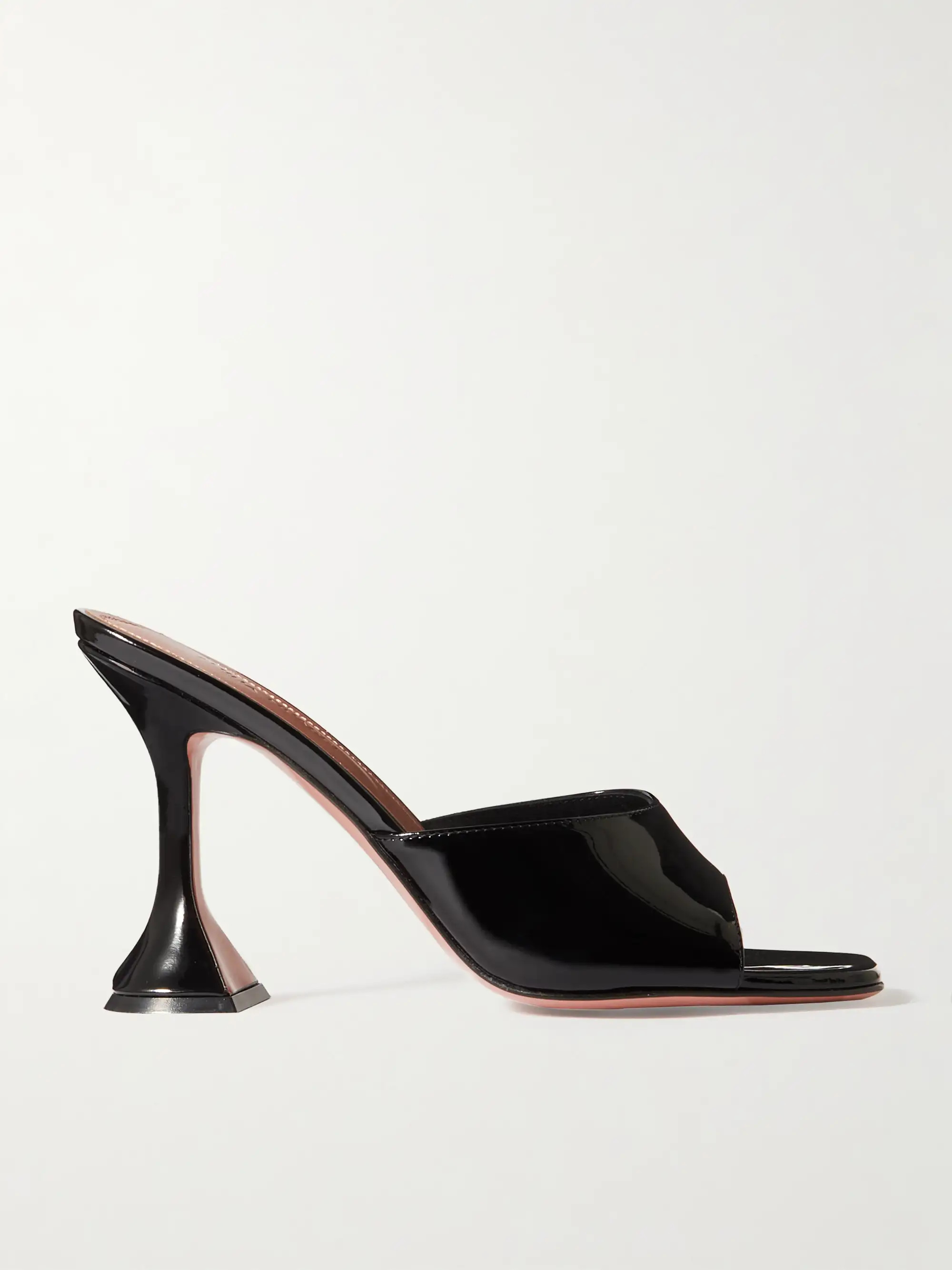 AMINA MUADDI Lupita patent-leather mules | NET-A-PORTER | NET-A-PORTER (UK & EU)