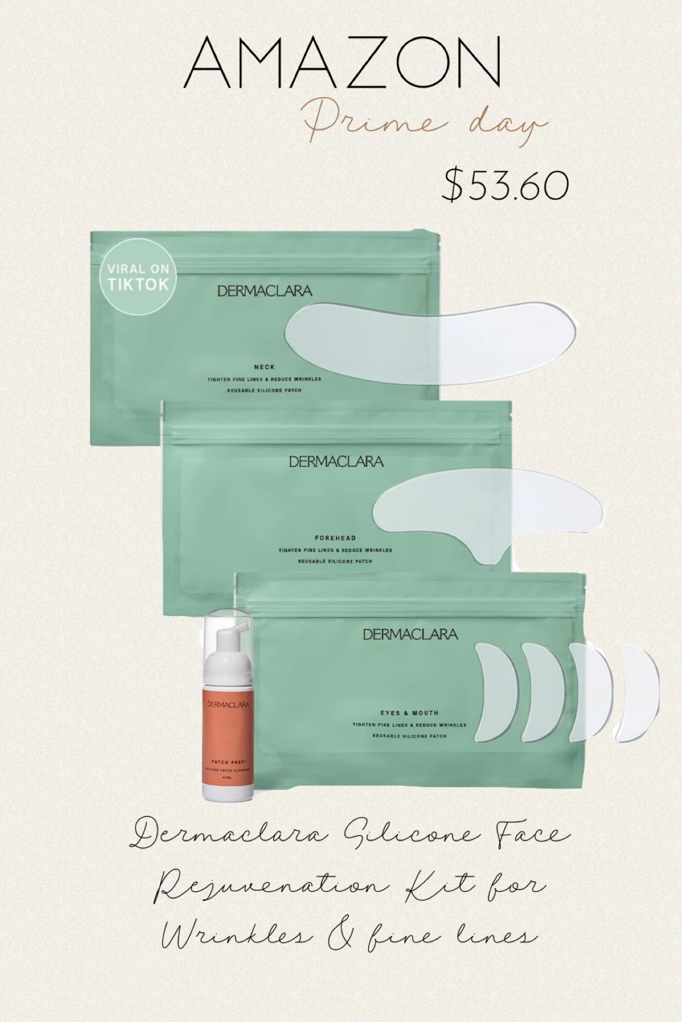 Dermaclara Silicone Face Patches for Wrinkles & Fine Lines