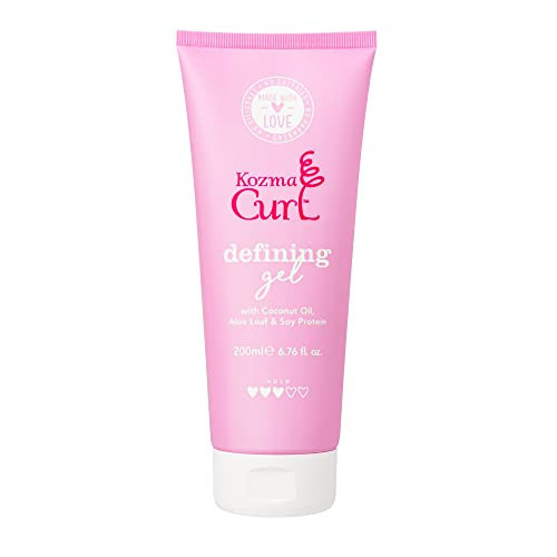 Kozma Curl Defining Gel – Lightweight Soft Hold Curly Hair Gel for Frizz Control & Humidity Protection, Non-Crunchy Curl Styling Gel for Curly & Wavy Hair, Silicone-Free, 200ml (6.76 fl oz) | Amazon (US)