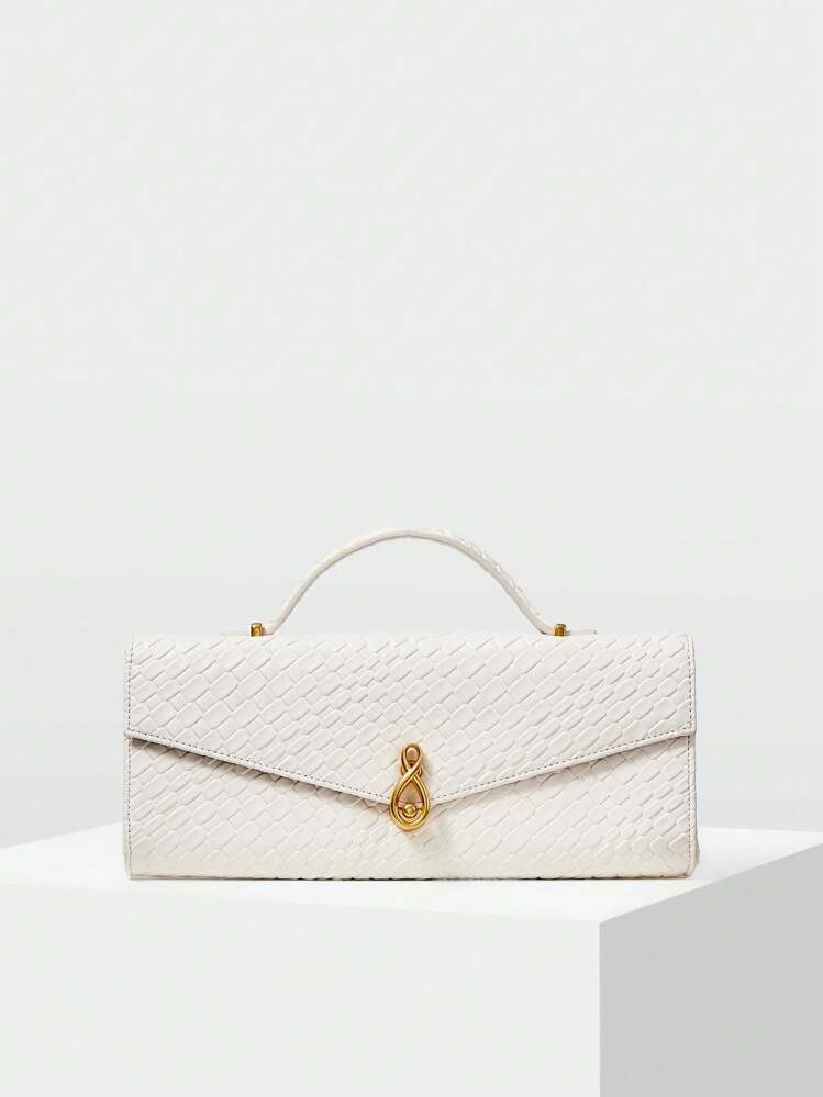 MOTF PREMIUM BOLSO CON ASA SUPERIOR CUADRADO TEXTURIZADO | SHEIN