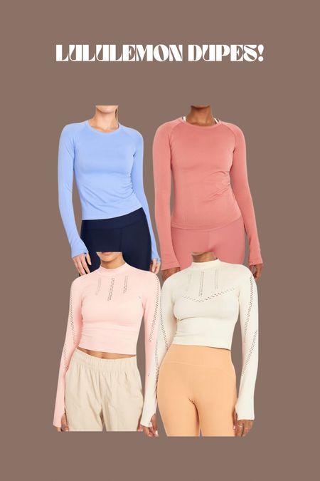 Lululemon long sleeve dupes! The material and colors of these are soooo nice 🙌 