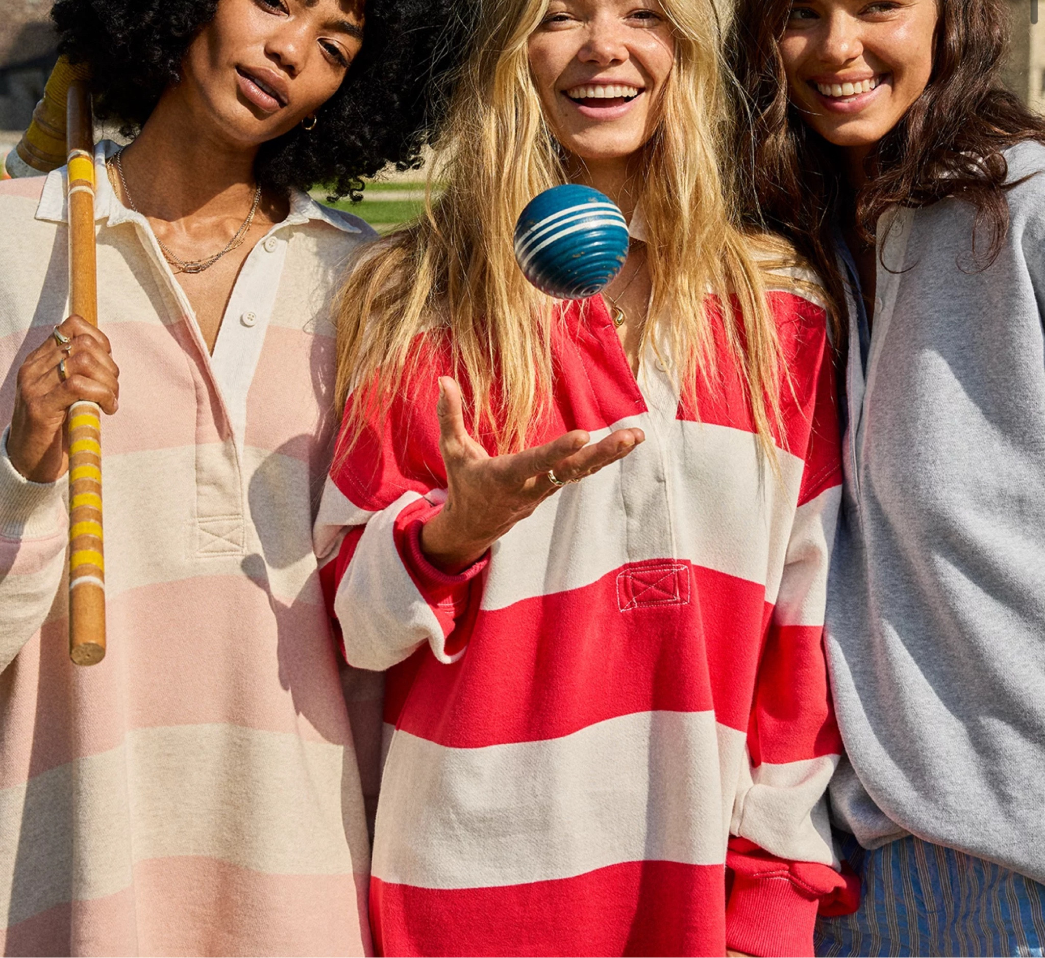 Striped coat rugby aerie top on major sale 

#LTKFindsUnder50 #LTKActive #LTKSaleAlert