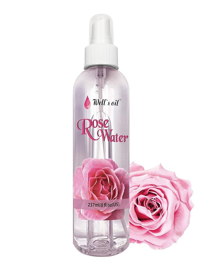 Well's 100% Pure Rose Water 8oz / Anti-Inflammatory / Anti-Acne / Anti-Eczema | Amazon (US)