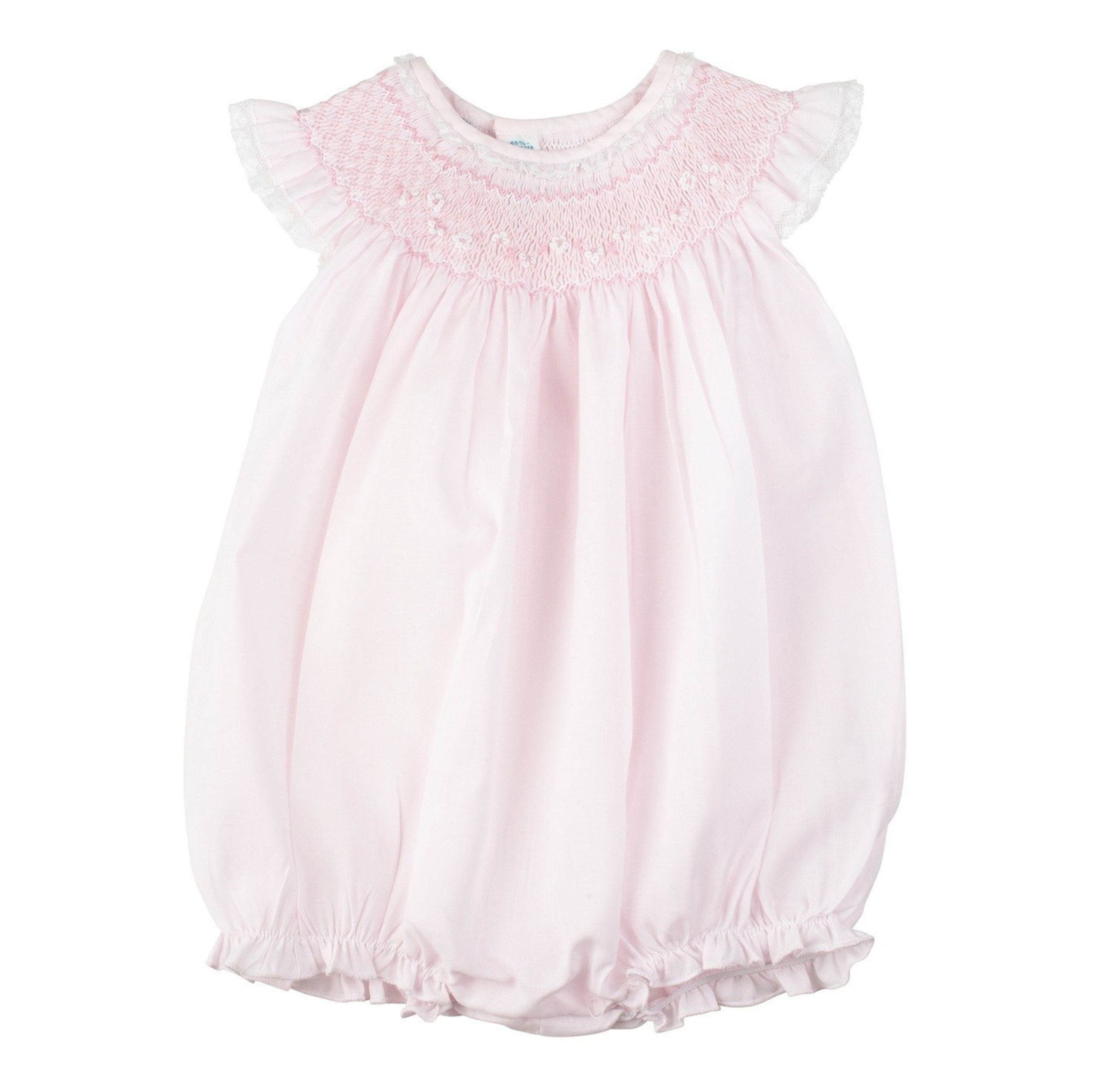 Smocked Yoke Fly Sleeve Bubble | Feltman Brothers