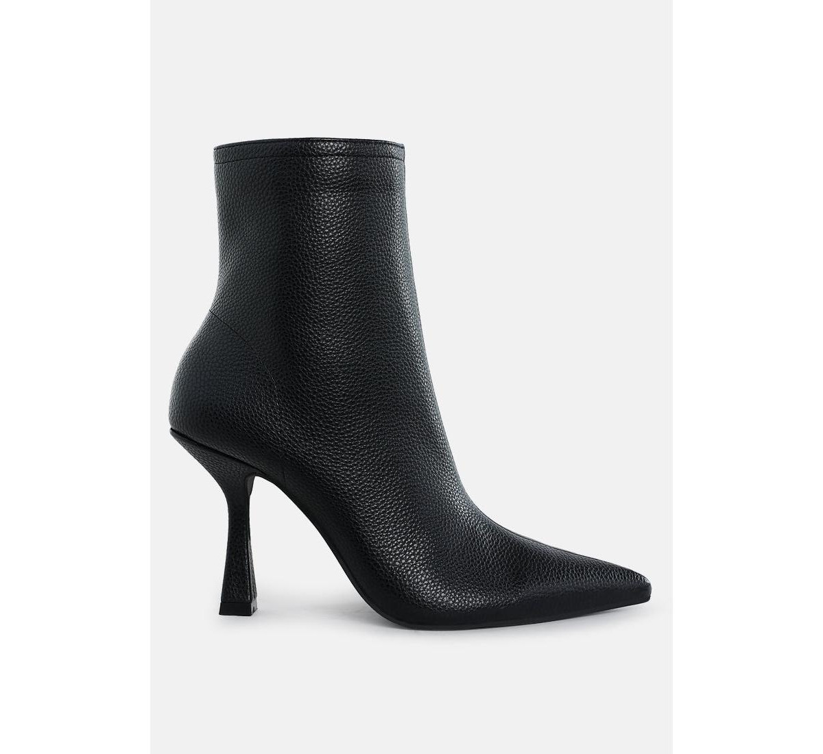 Farnak Pleather Pointed Toe Ankle Boots - Black | Macy's