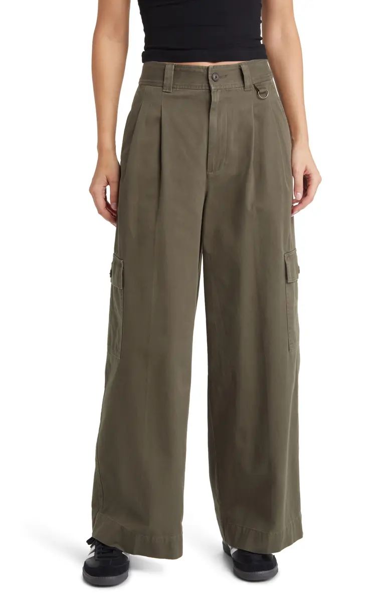 The Harlow (Re)generative Chino Wide Leg Cargo Pants | Nordstrom Rack