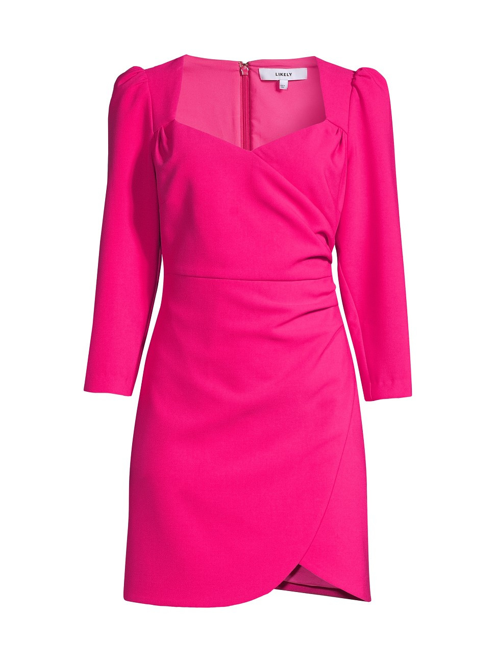 Women's Kygo Puff-Shoulder Minidress - Fuchsia - Size 2 | Saks Fifth Avenue
