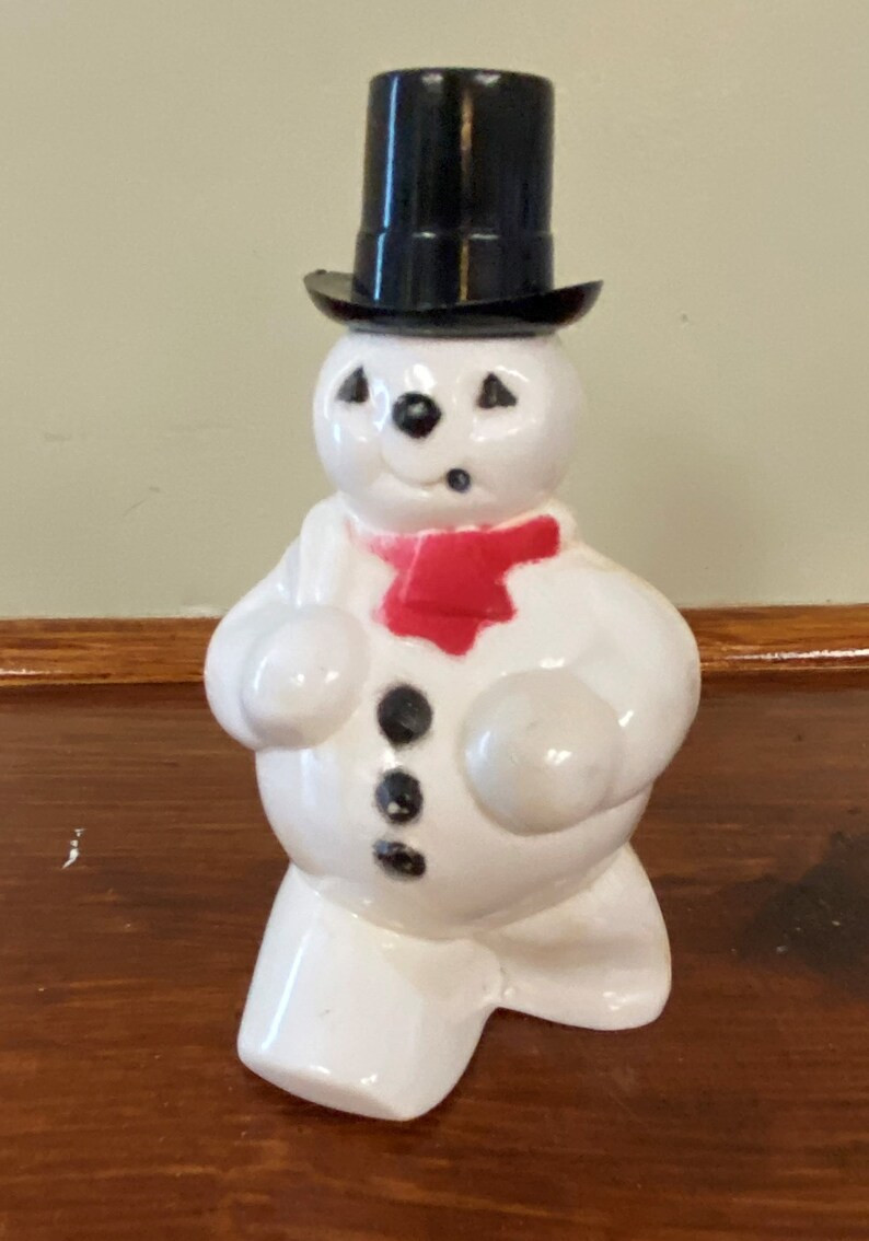 Rare Vintage Rosbro Plastic Snowman Candy Holder 1950's | Etsy | Etsy (US)
