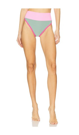 Emmy Bikini Bottom in Sage Bloom Colorblock | Revolve Clothing (Global)