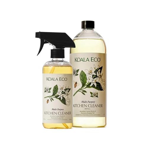 Koala Eco Multi-Purpose Kitchen Cleaner Duo - with Australian Lemon Myrtle & Mandarin Essential Oil (16oz + 34oz Refill) | Amazon (US)