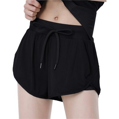 Anna-Kaci Active Women's Yoga Running Sports Workout Gym Athletic Shorts with Pockets- Small,Black | Target