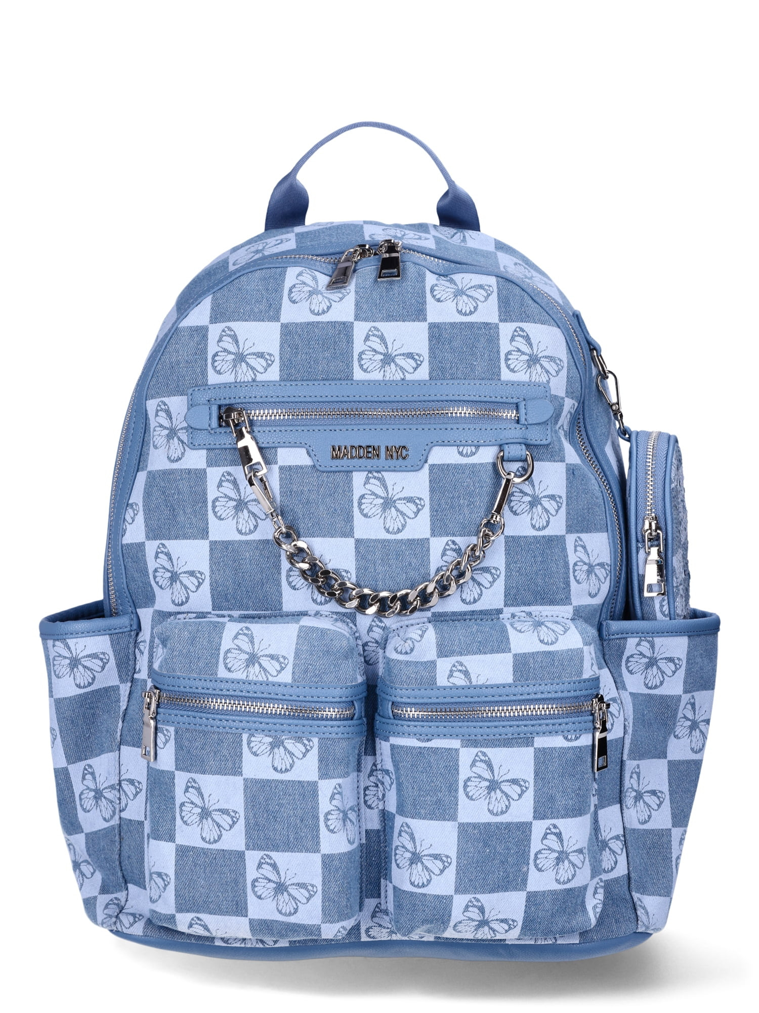 Madden NYC Women's Backpack, Denim Butterfly - Walmart.com | Walmart (US)