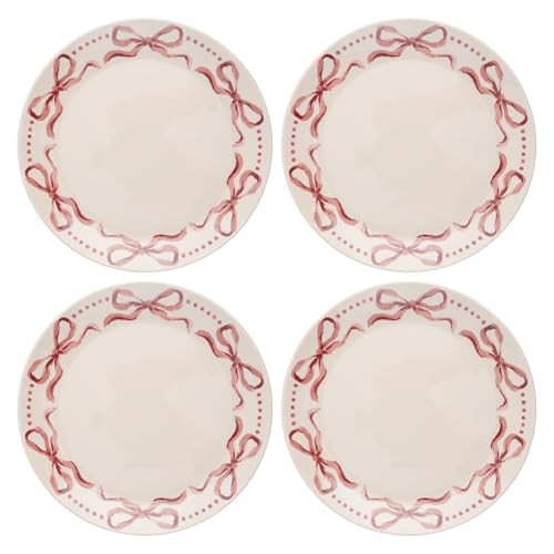 Karma, 8.75 inches Melamine Salad Plates Set of 4, Reusable Dishwasher Safe Plates for Outdoor an... | Amazon (US)