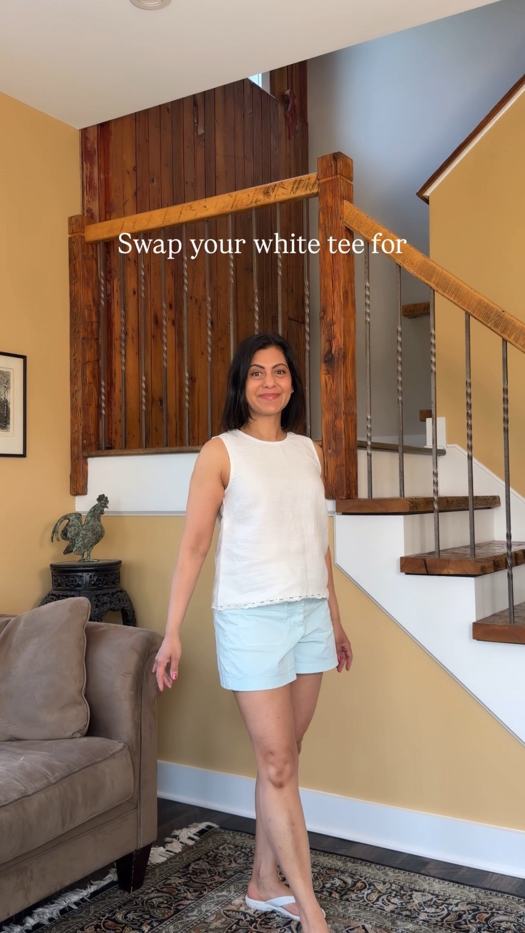 Swap your basic white tee for an embroidered linen tank, to elevate your casual outfit.  Perfect for those of us who don't like to tuck! 💙Nipa 
P.S.  It's the last day of the LTKxMadewell sale. Look for the code button, tap and add the code to checkout. 

#linentop #summeroutfit #summerstyle

#LTKxMadewell #LTKSaleAlert #LTKOver40