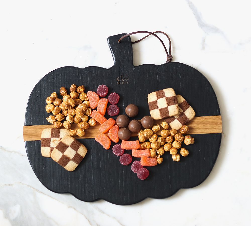 Pumpkin Shaped Reclaimed Wood Cheese Boards | Pottery Barn (US)