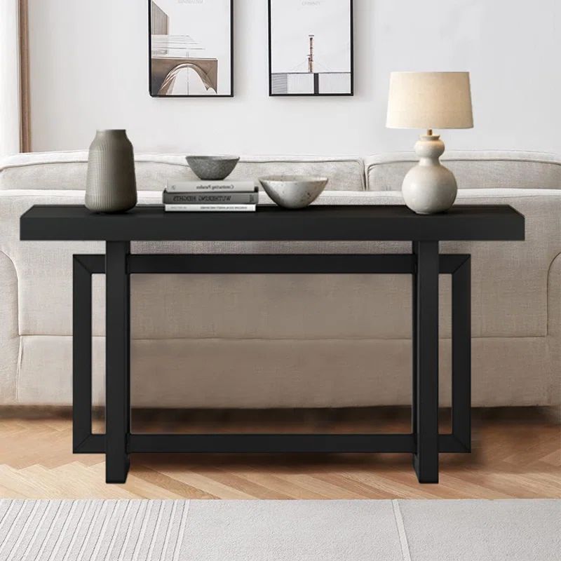 Thedrick 59" Contemporary Wood Console Table Long Foyer Table | Wayfair North America