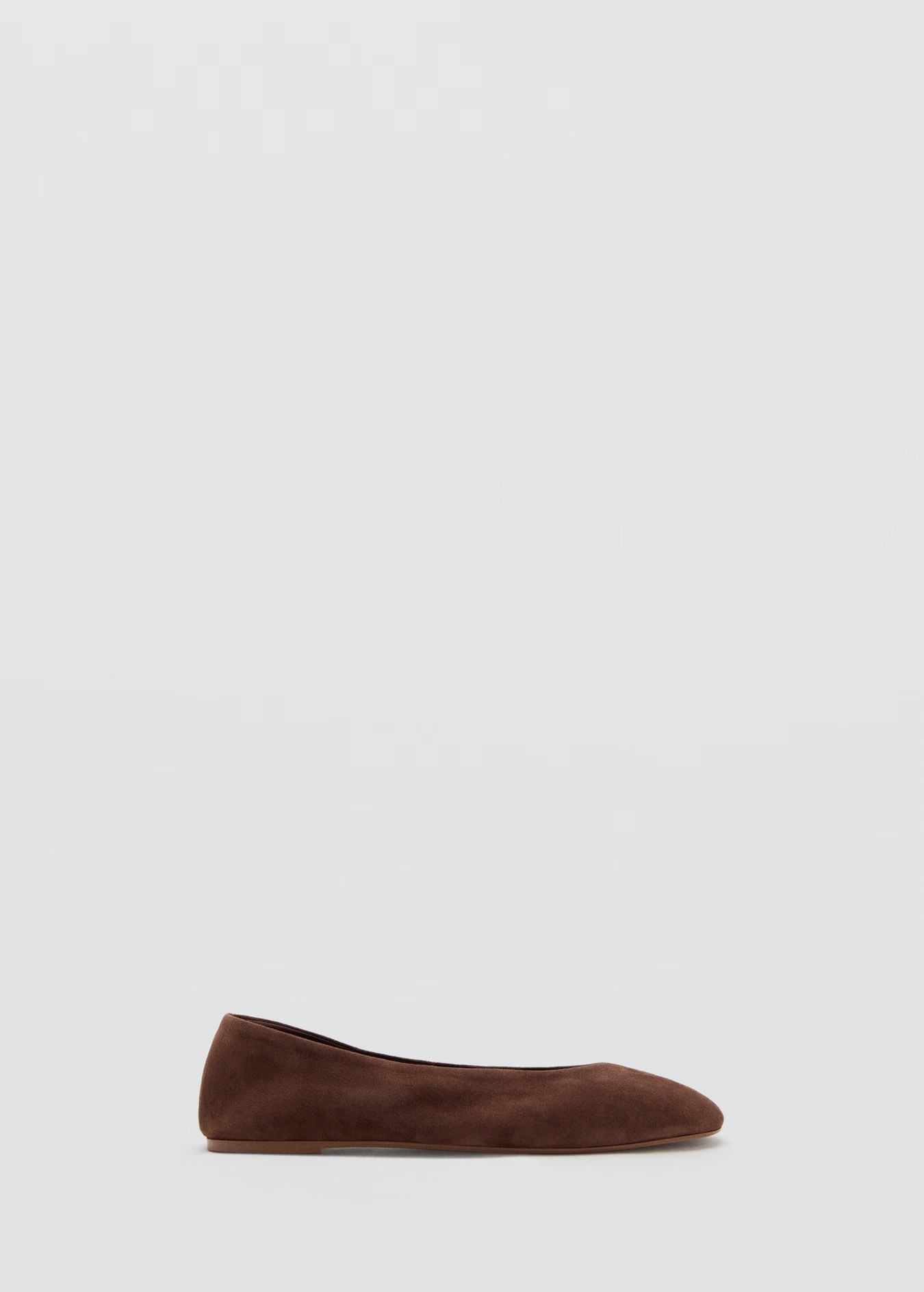 Suede leather ballet flats - Women | MANGO United Kingdom | MANGO (UK)