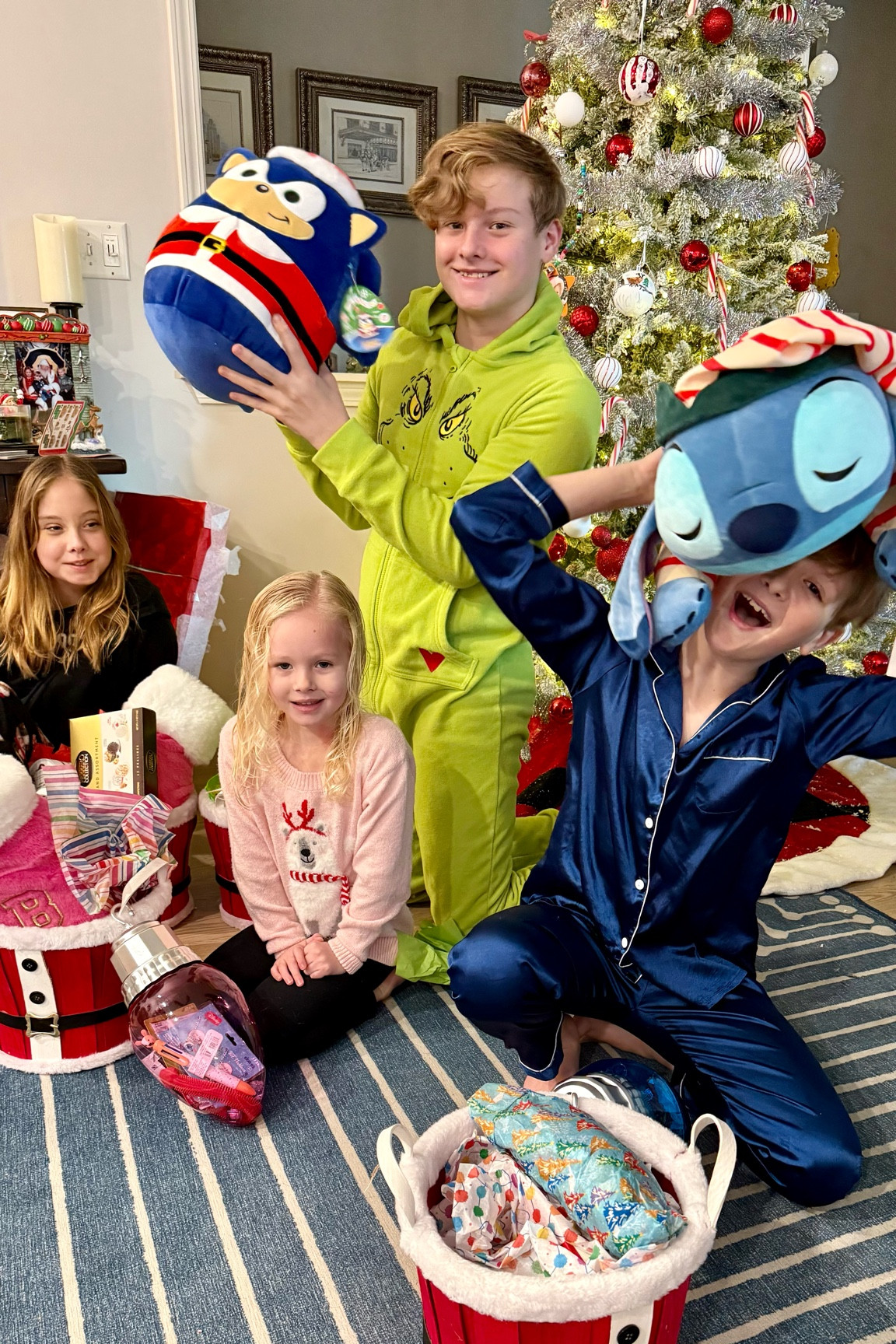 Found the cutest jingle baskets for the kids, these Santa ones are perfect! 🎅🏼✨ They’re the ideal size to load up with holiday fun or essentials to prep for those colder days ahead. ❄️ And how adorable is this Stitch elf? I couldn’t resist—he’s so soft and cuddly! 🥰 These baskets are a must-have for gifting or creating holiday magic!

#JingleBaskets #HolidayGifting #StockingStufferIdeas #HolidayTraditions #CozyVibes #LTKHoliday #HolidayMagic #SantaStyle #BrrBasket 

#LTKHome #LTKHoliday #LTKFamily