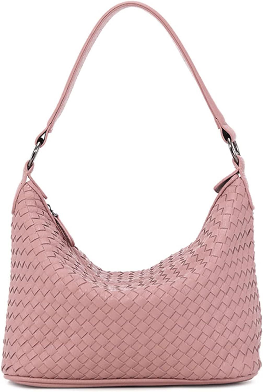 Handbag and Shoulder Bag for Women, Fashion Designer Woven Handbag Ladies Hobo Bag Purse Faux Leathe | Amazon (US)