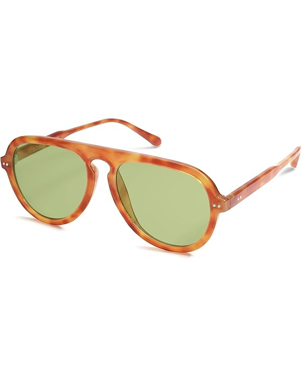 SOJOS Retro Aviator Sunglasses Womens Mens Vintage Plastic Frame Shades Lentes De Sol Para Mujer ... | Amazon (US)