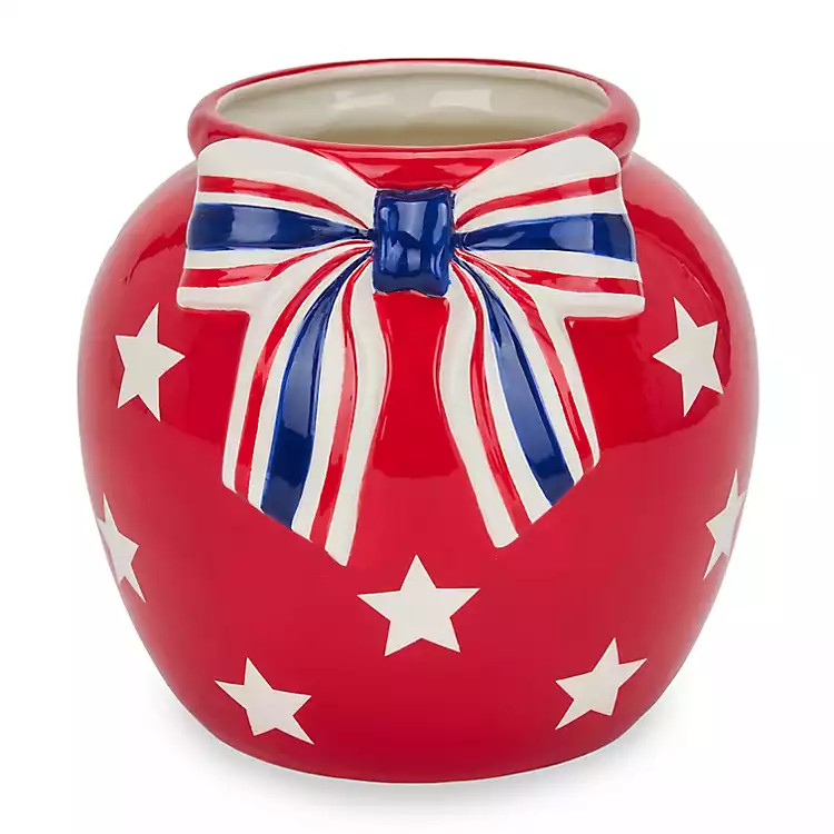 New! Americana Ceramic Vase | Kirklands