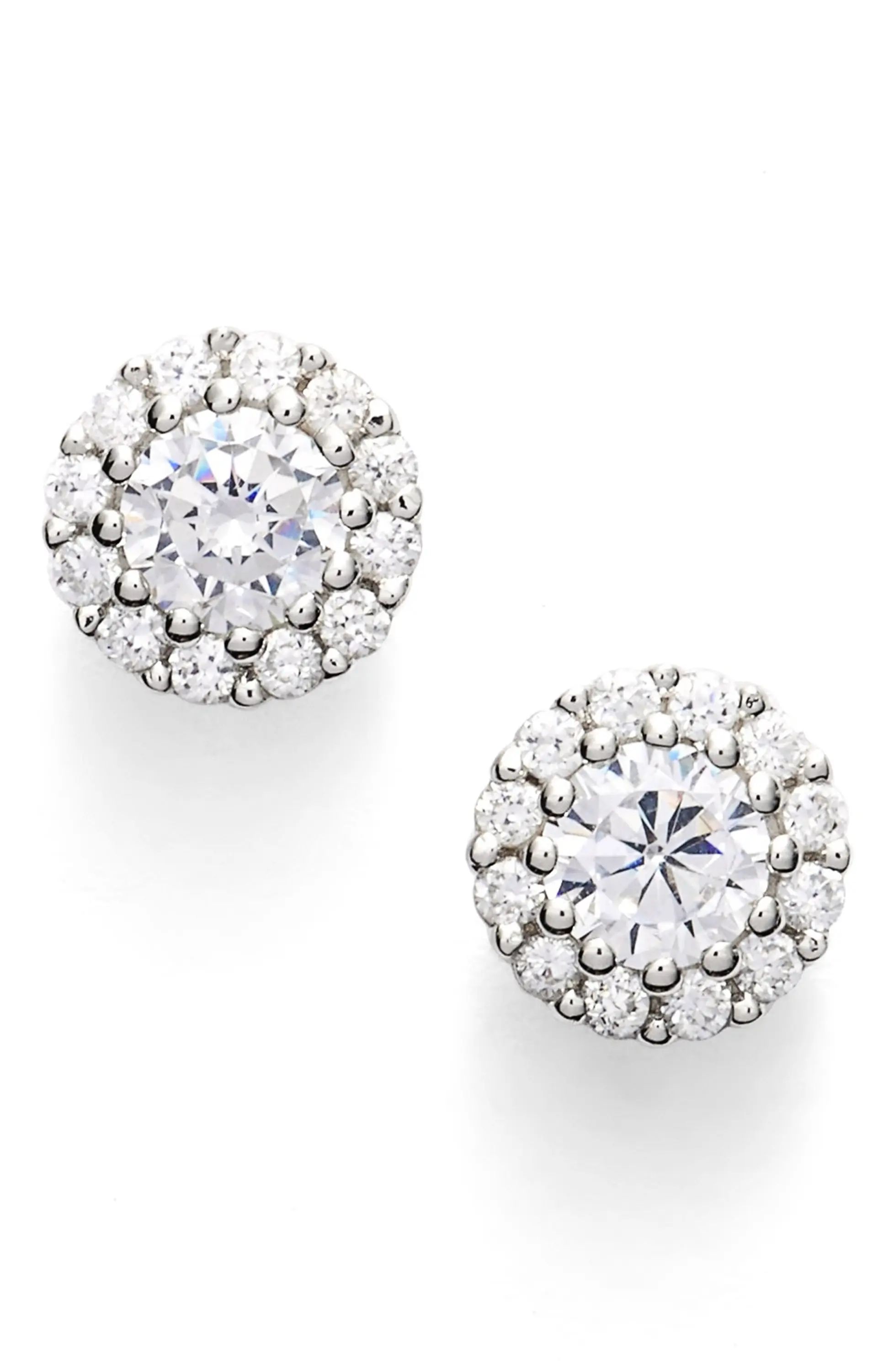 Precious Metal Plated Cubic Zirconia Stud Earrings | Nordstrom