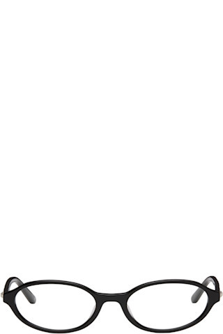 Black Oval Baby Glasses | SSENSE