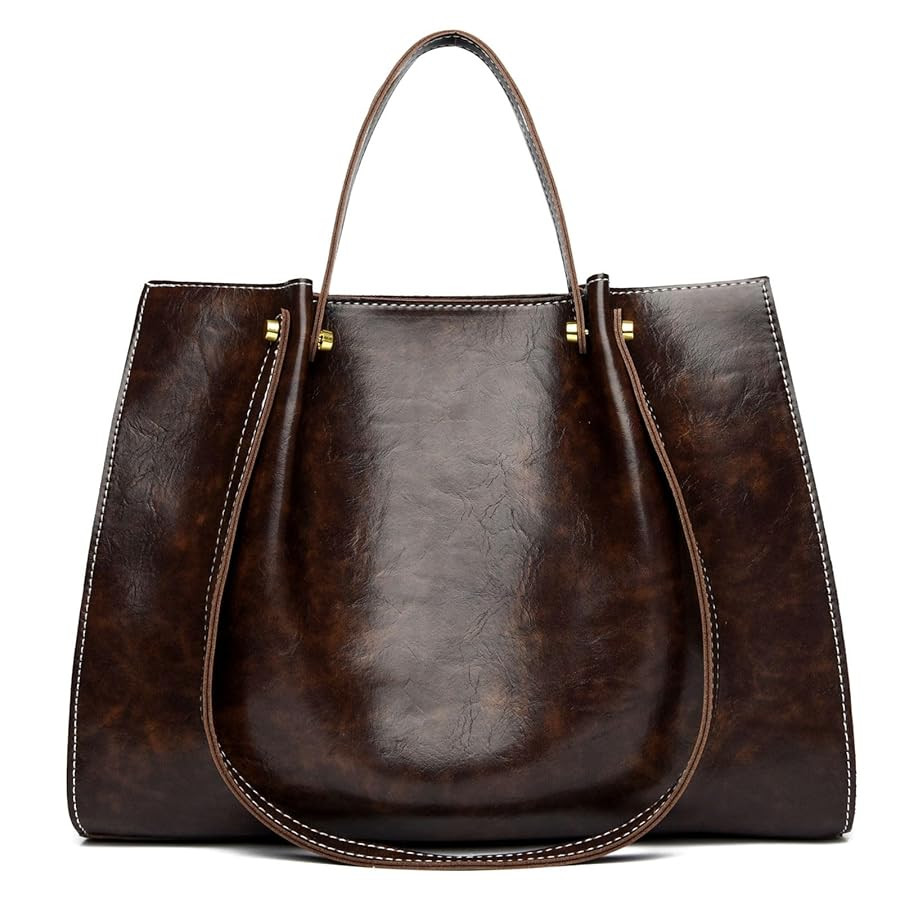 Waniki Handtasche Damen Groß Elegant Umhängetasche PU Leder Schultertasche Einfache Tote Bag Mi... | Amazon (DE)