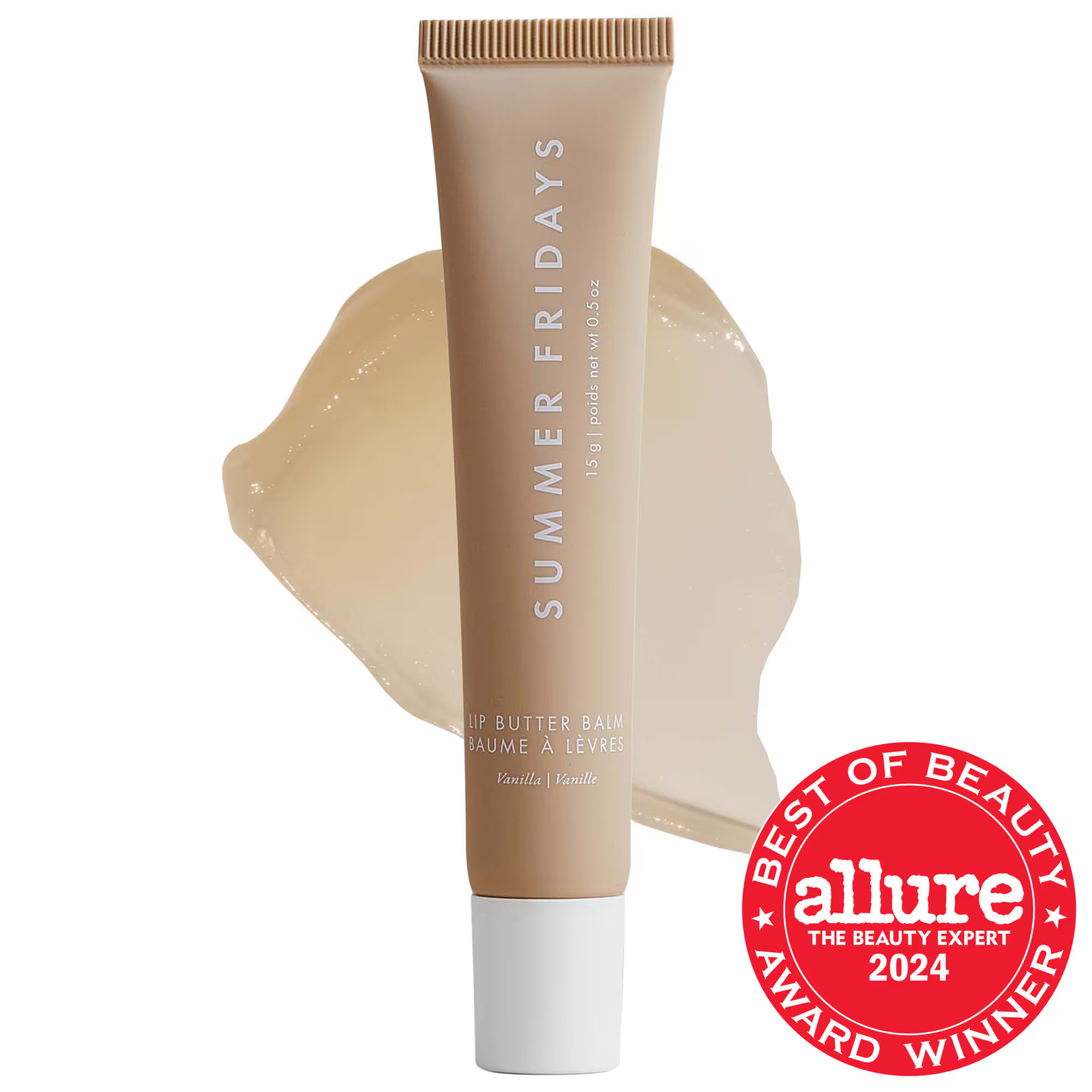 Summer Fridays Lip Butter Balm for Hydration & Shine Vanilla - sheer clear .5 oz/ 15 g | Sephora (US)