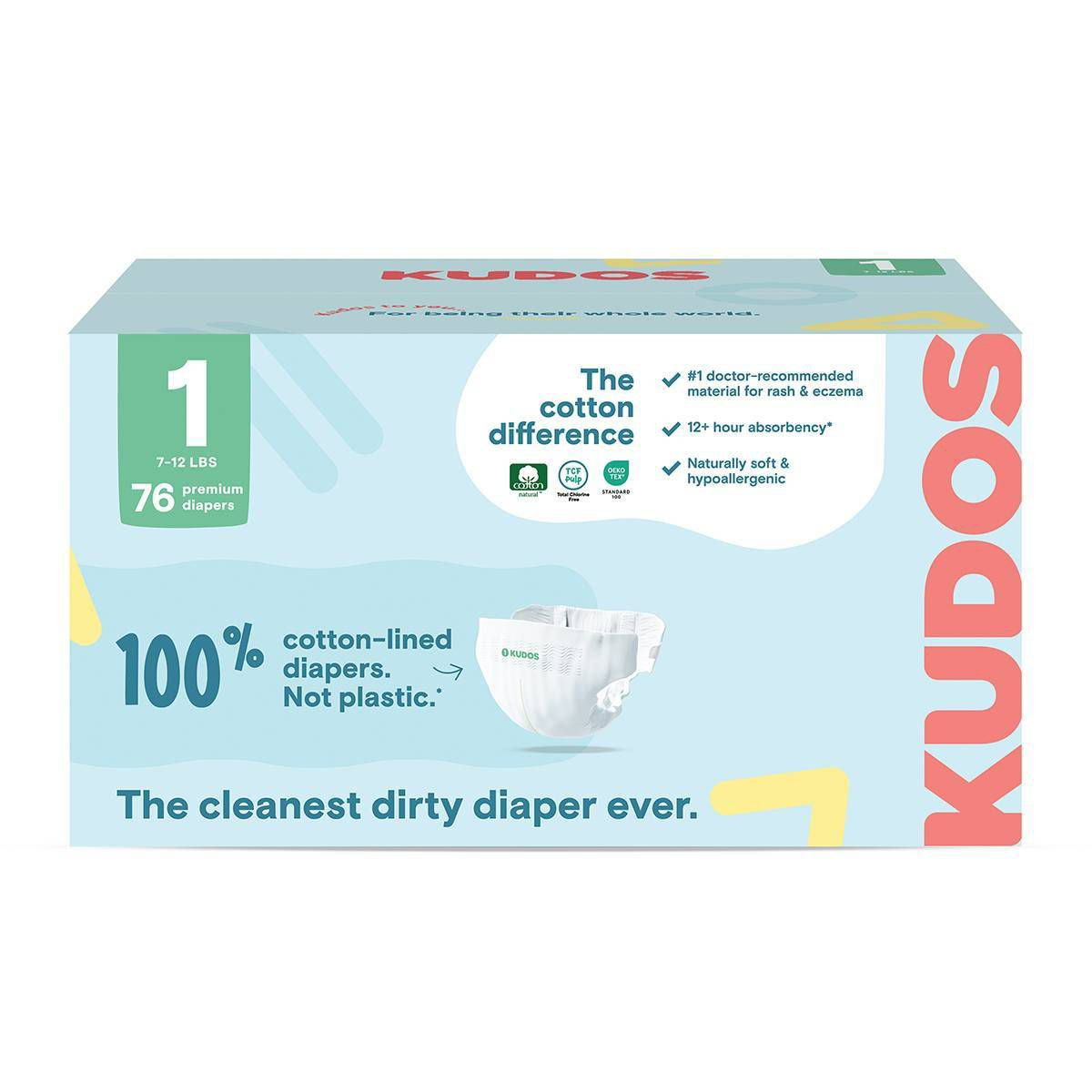 Kudos Chlorine Free Cotton-Lined Disposable Diapers | Target