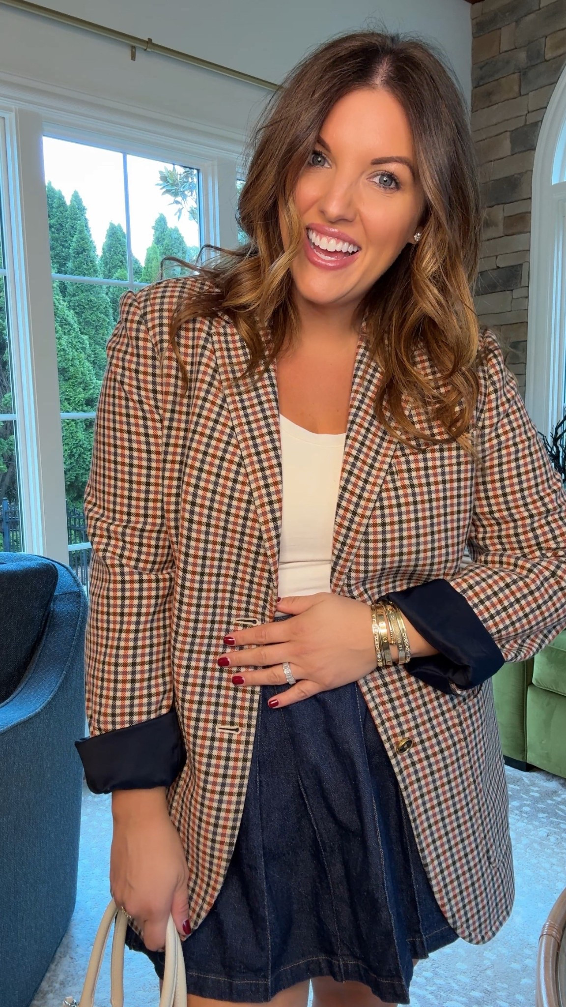 love this preppy plaid blazer paired with a pleated denim skirt to give fall vibes but weather appropriate (it’s still 70s here!)



#LTKSeasonal #LTKStyleTip #LTKSaleAlert