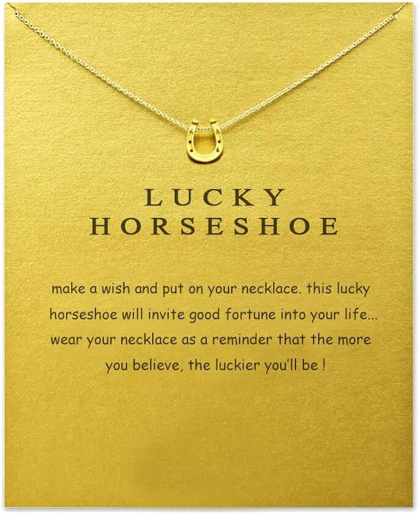 LANG XUAN Friendship Anchor Compass Necklace Good Luck Elephant Pendant Chain Necklace with Messa... | Amazon (US)
