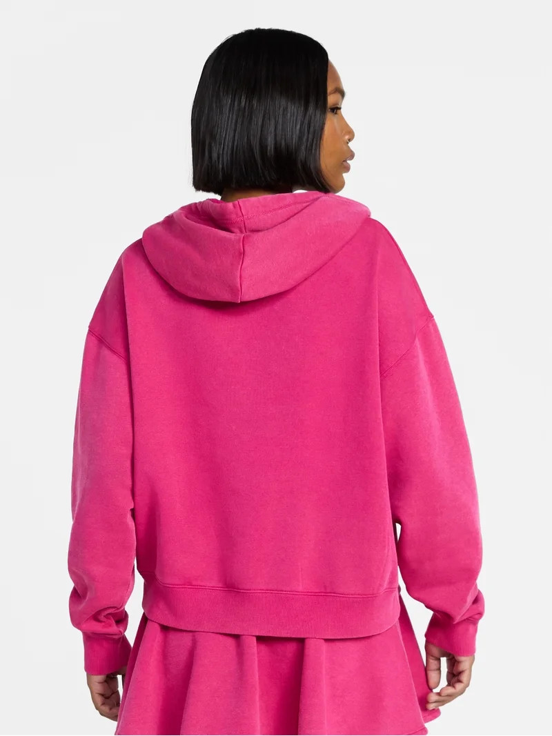 No Boundaries Washed Fleece Pullover Hoodie, Women's XXS-XXL | Walmart (US)