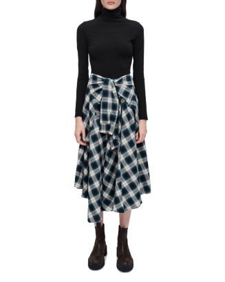 Raprisera Tie Front Flannel Dress | Bloomingdale's (US)