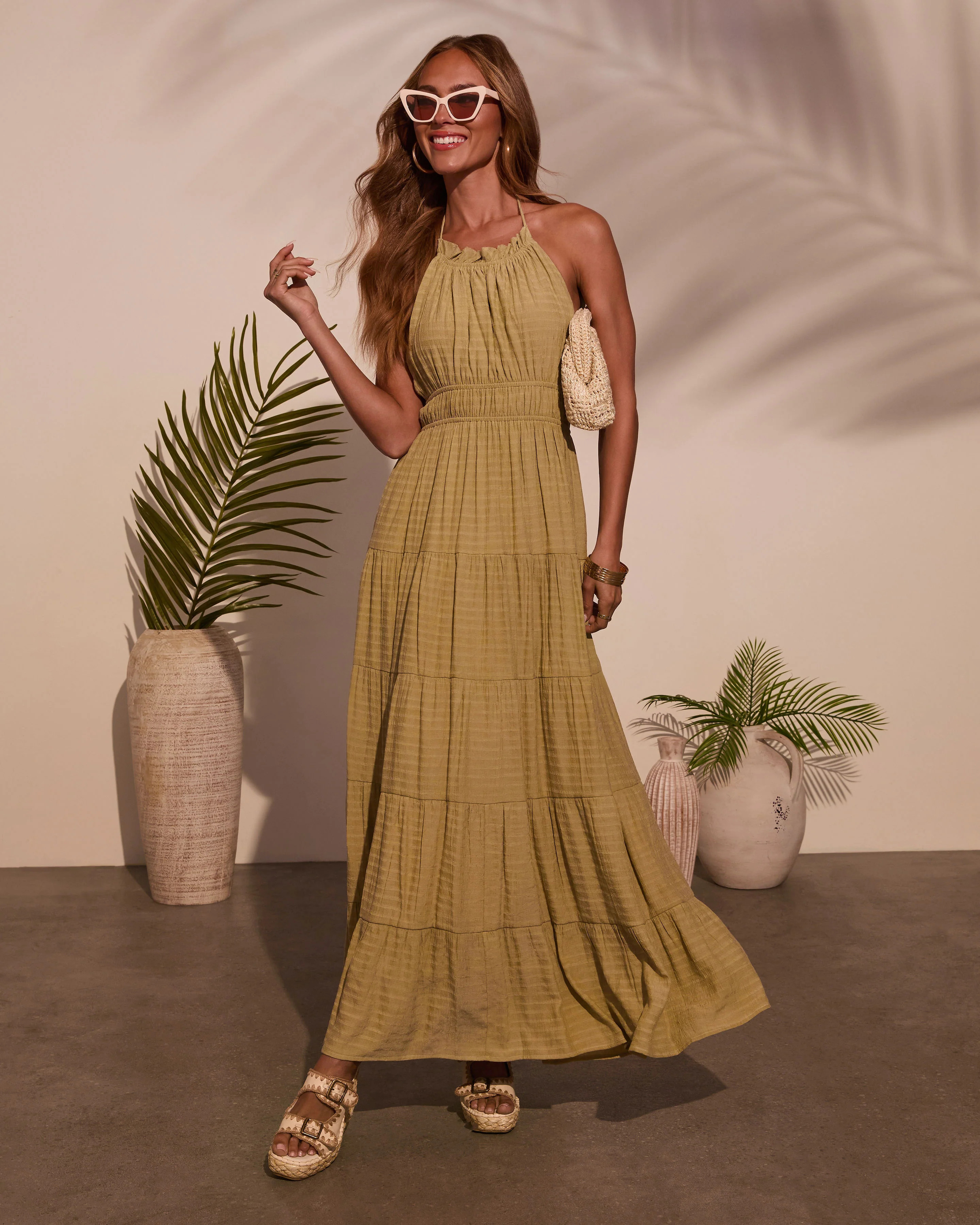 Good Timer Halter A Line Maxi Dress | VICI