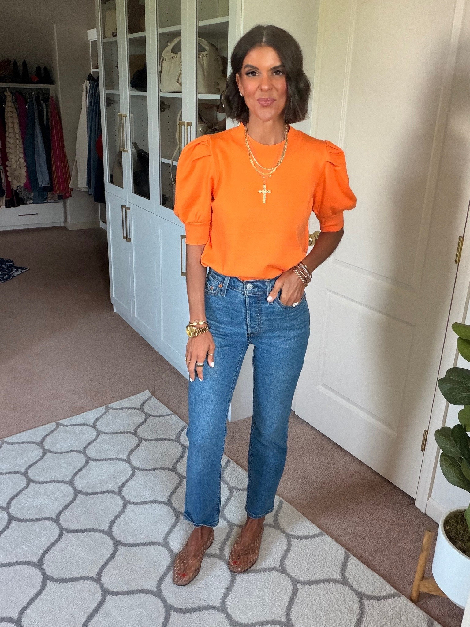 Size small in top sized up one in jeans

#LTKdayinmylife #LTKgrwm #LTKootd