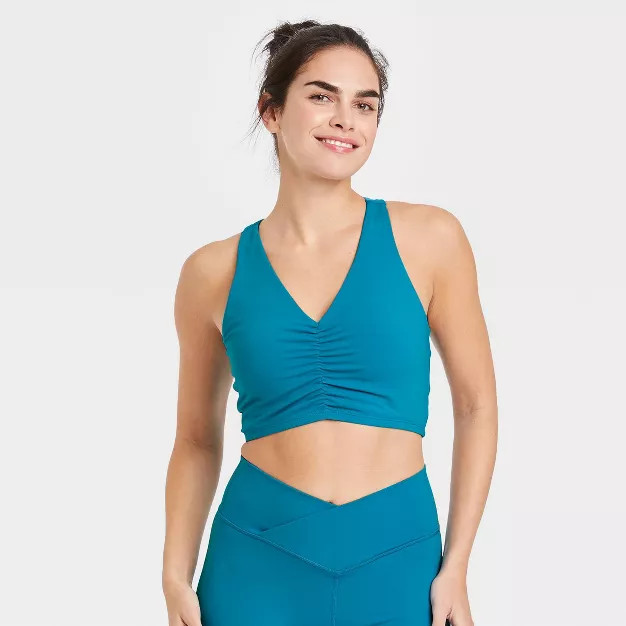 Women's Cinch-Front Racerback Bra - JoyLab™ | Target