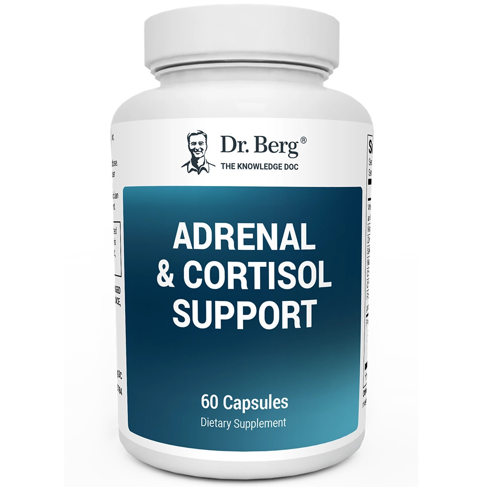 Adrenal & Cortisol Support - 60 Vegetable Capsules | Dr Berg