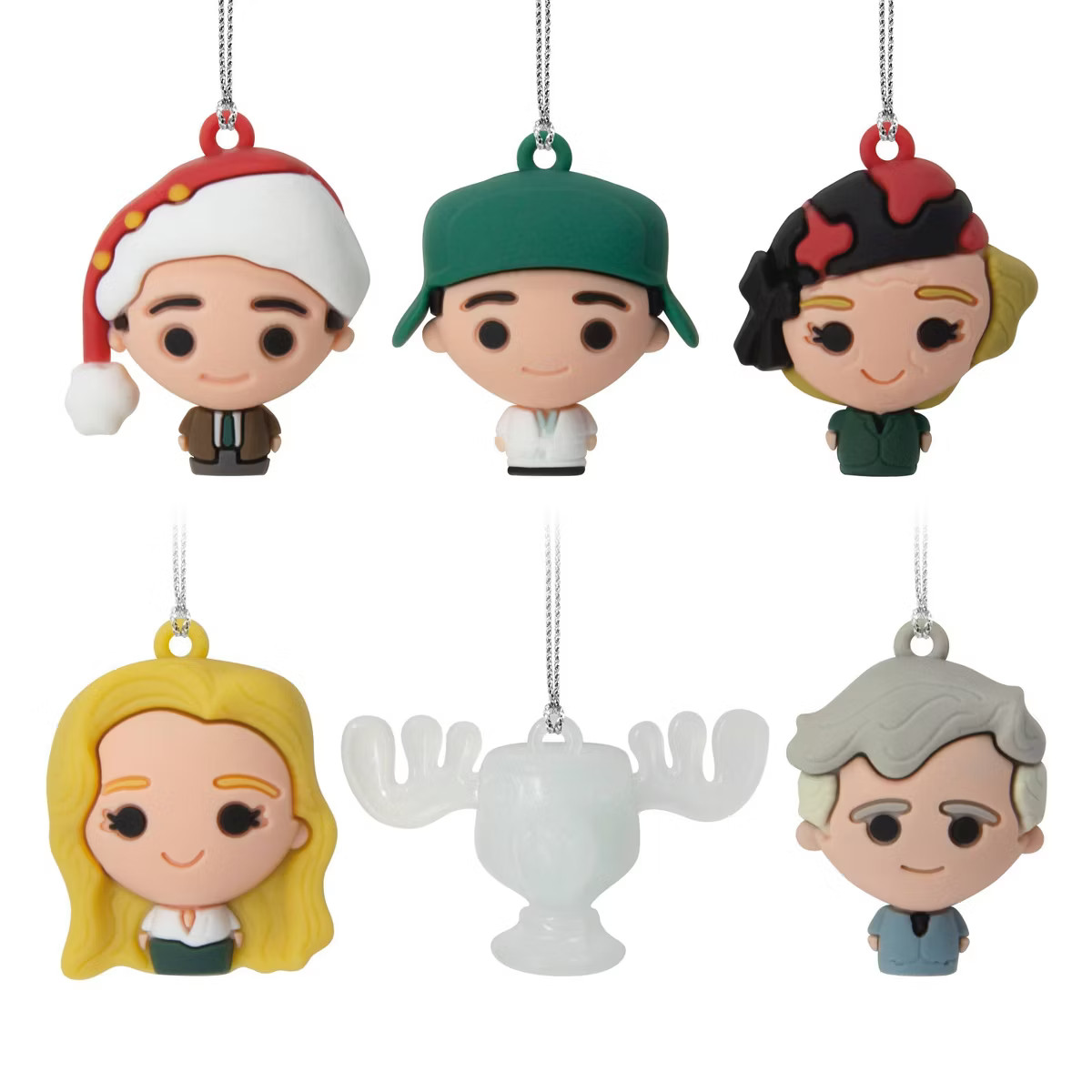 Hallmark 6pc National Lampoon's Christmas Vacation Mini Christmas Tree Ornament Set: Shatterproof... | Target
