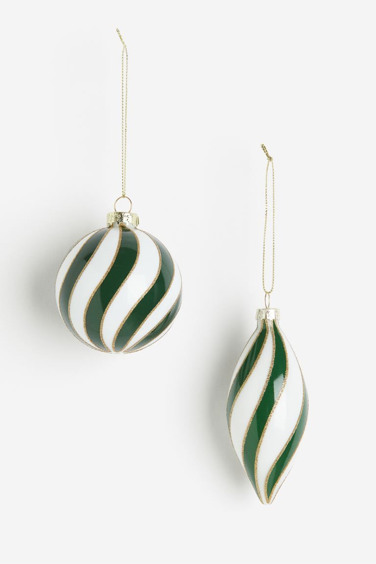 2-pack Christmas Ornaments | H&M (US + CA)