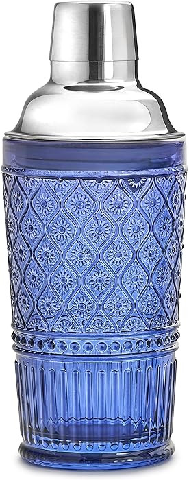Godinger Cocktail Shaker, Martini Shaker, Glass Cocktail Shaker, Vintage Decor - 17oz, Claro Coll... | Amazon (US)