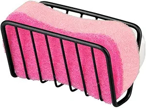 mDesign Metal Farmhouse Kitchen Sink Storage Organizer Caddy - Small Holder for Sponges, Soaps, S... | Amazon (US)