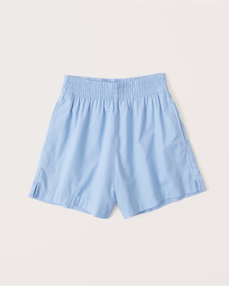 Women's Poplin Pull-On Shorts | Women's Bottoms | Abercrombie.com | Abercrombie & Fitch (US)