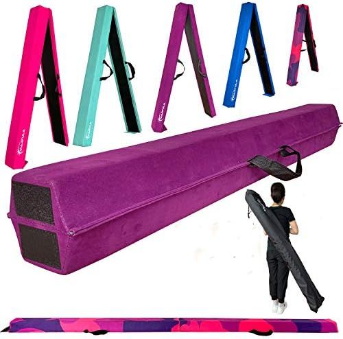 MARFULA 8 FT / 9 FT Folding Balance Beam Gymnastics Floor Beam - Extra Firm - Suede Cover - Anti ... | Amazon (US)