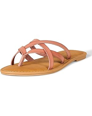 Amazon Essentials Women's Strappy Slide Flat Sandal | Amazon (US)