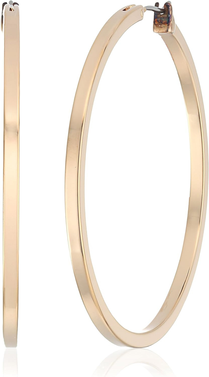 GUESS Basic Square Edge Hoop Earrings | Amazon (US)