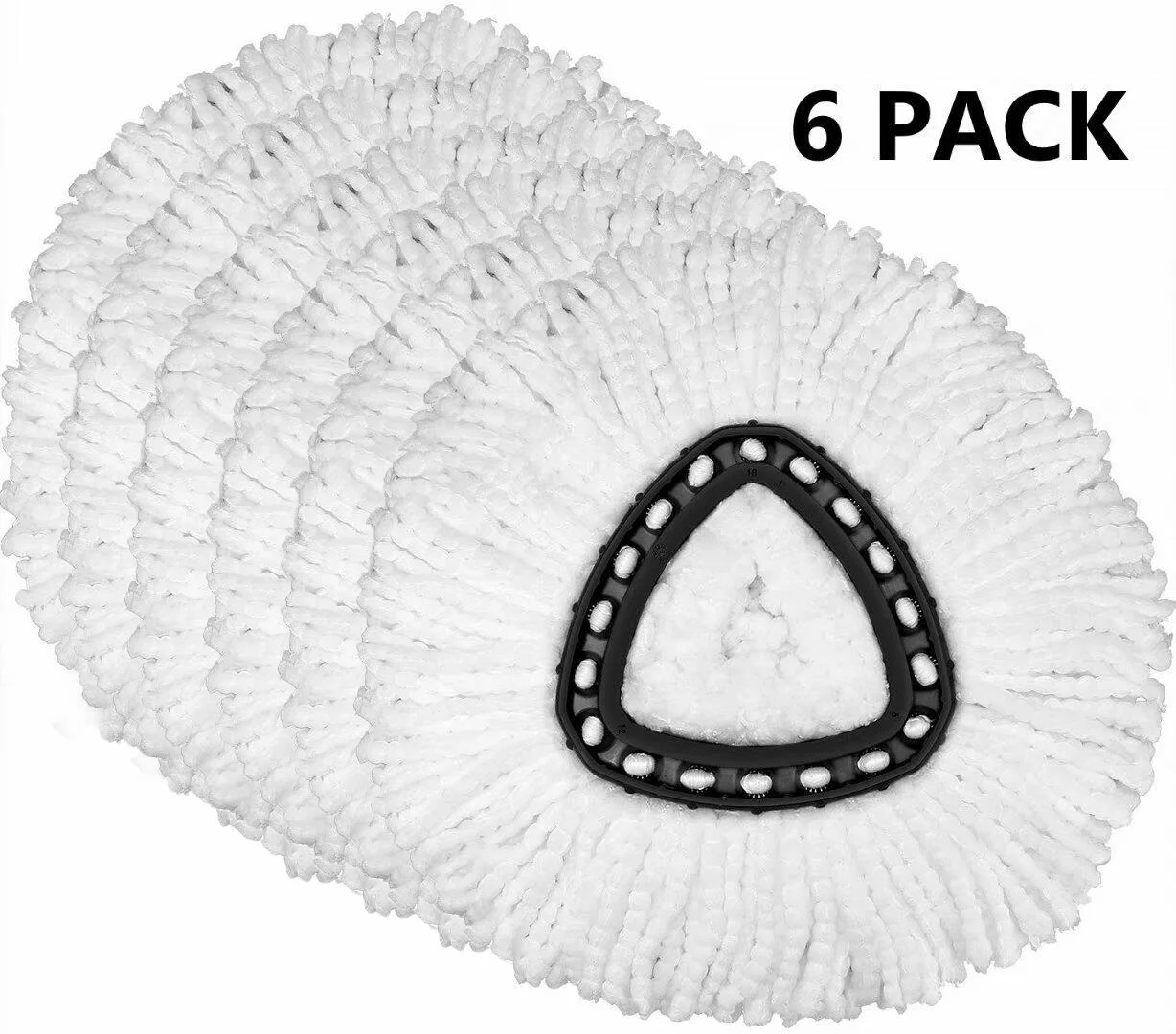 6 Pack Mop Heads for O-Cedar Compatible with Spin Mop, Microfiber Spin Mop Refills, Easy Cleaning... | Walmart (US)