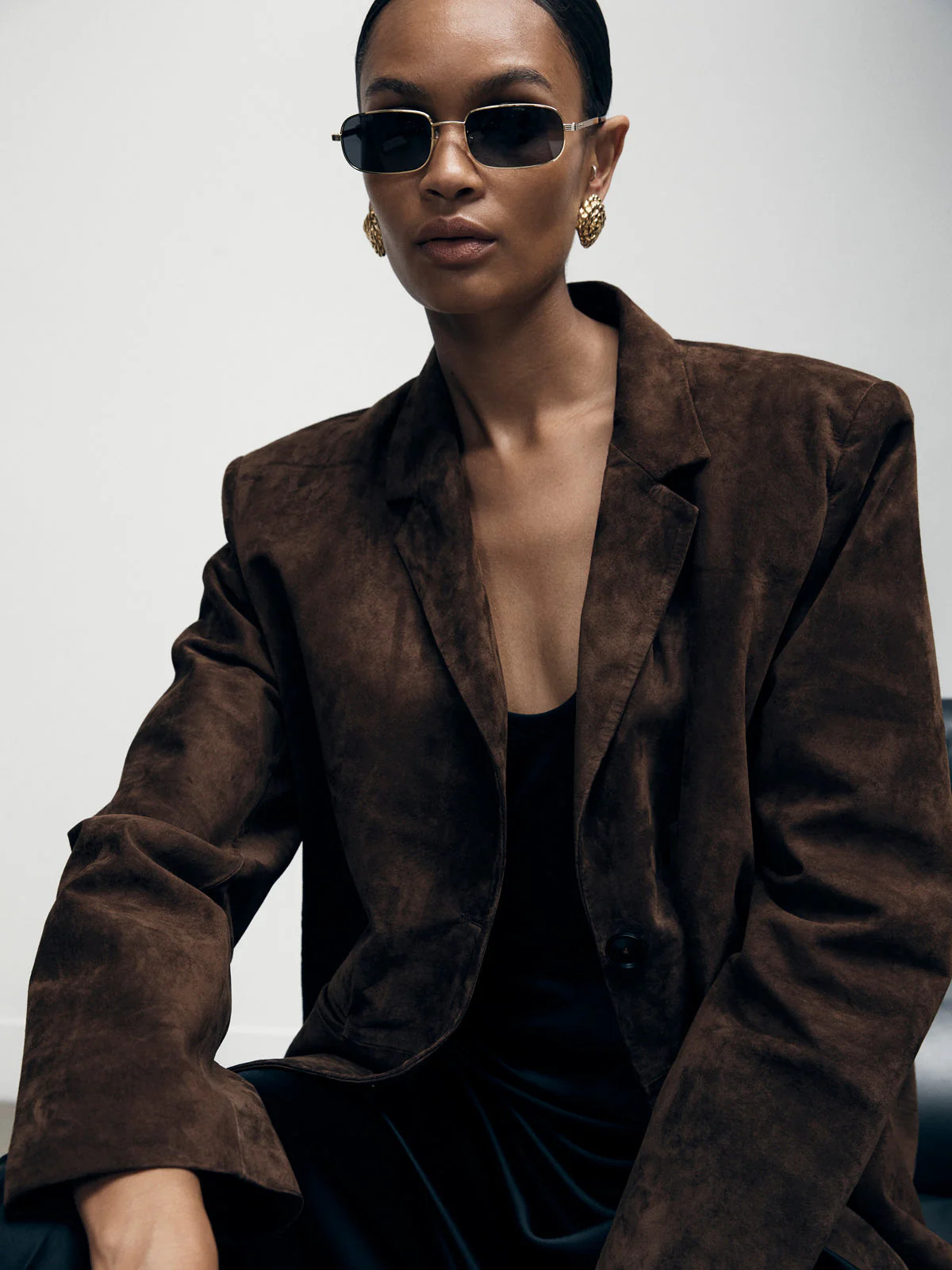 Brown Suede Blazer | DE SAVARY LONDON