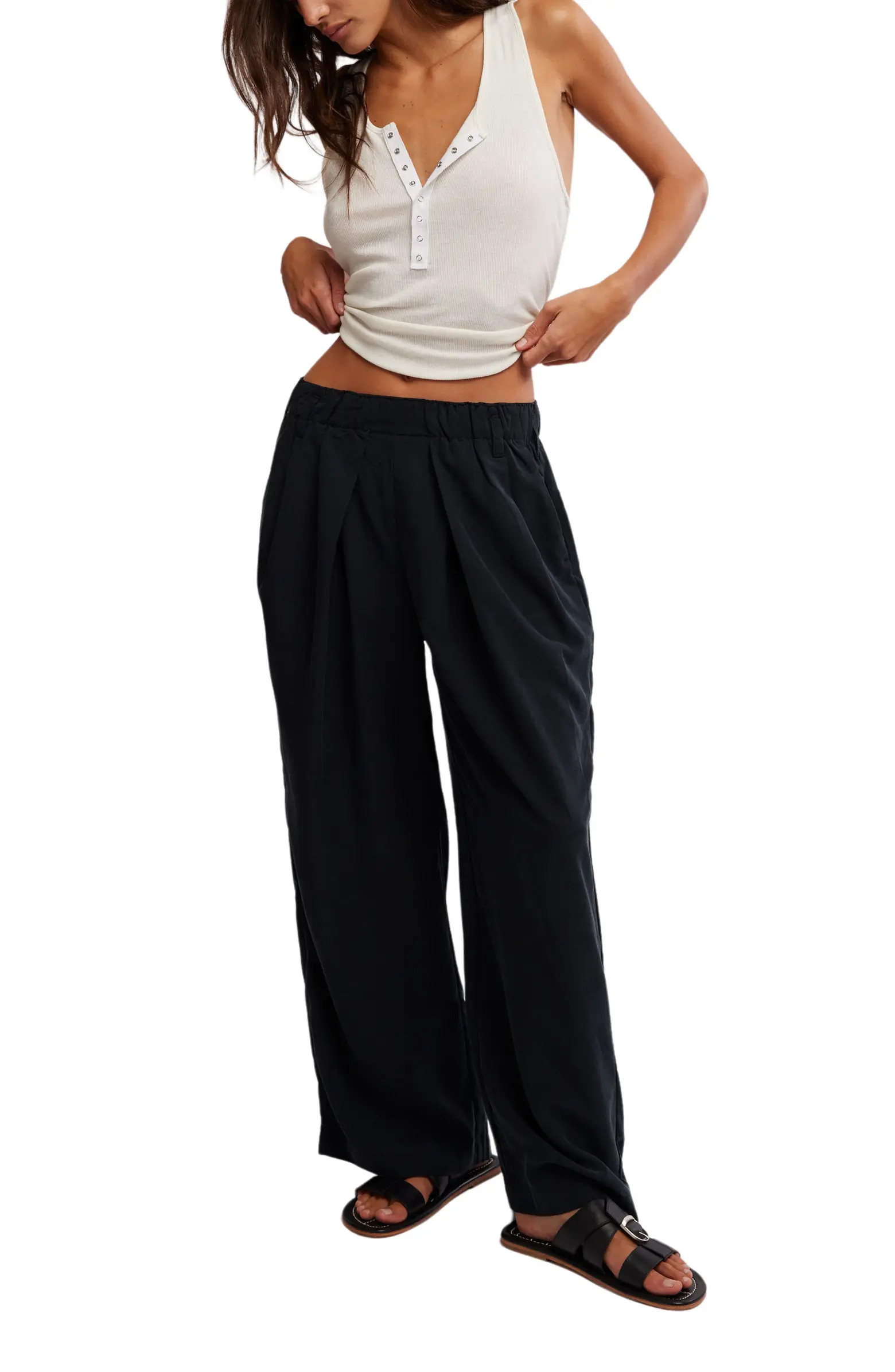 Free People Nothin' to Say Wide Leg Pants | Nordstrom | Nordstrom